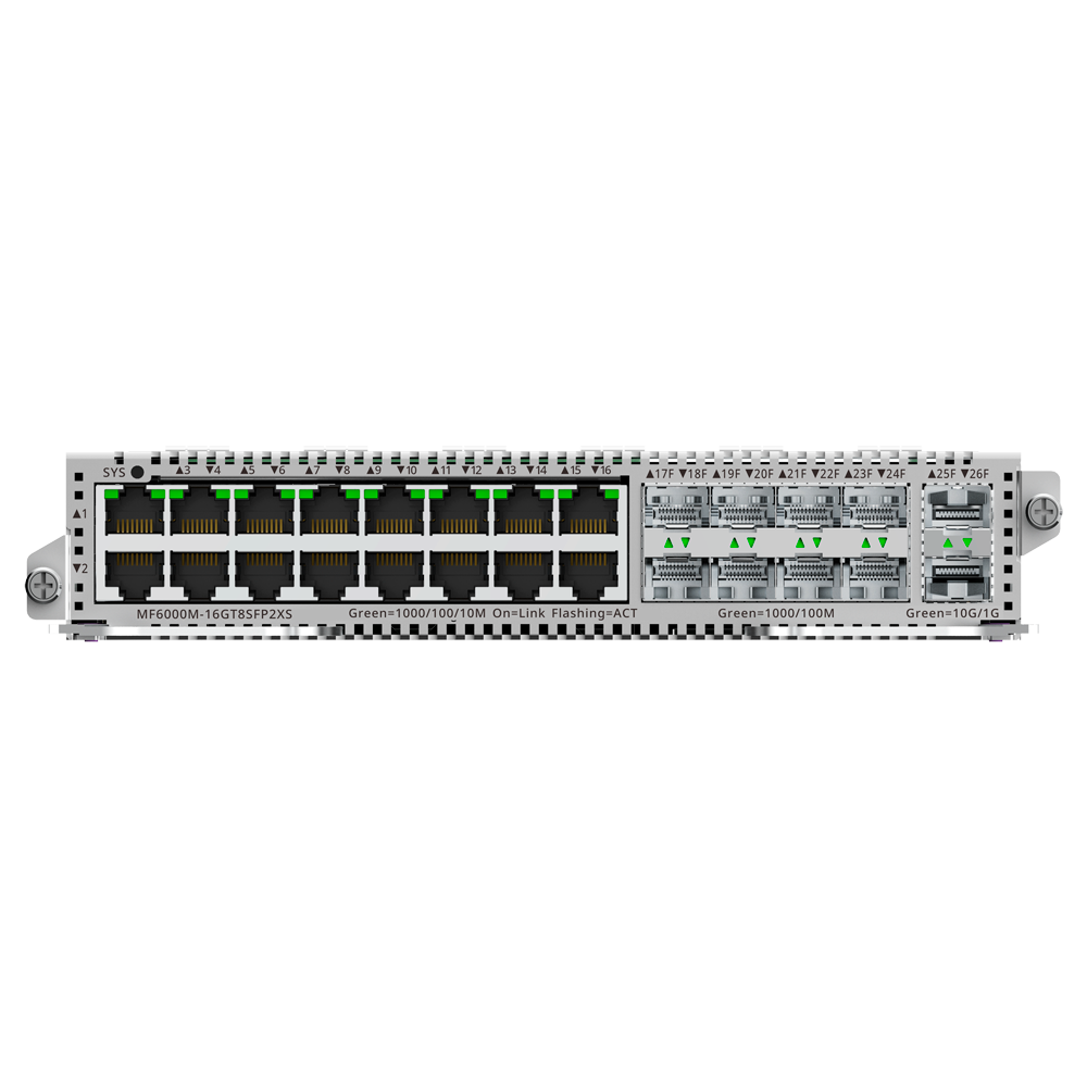 RUIJIE REYEE RG-MF6000M-16GT8SFP2XS E-Lighten Tarjeta Modular 16Gb 8SFP Gb 2SFP+ 10G para Switch