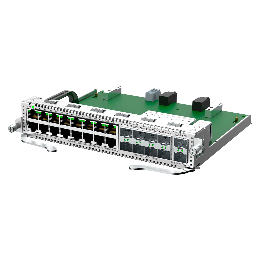 RUIJIE REYEE RG-MF6000M-16GT8SFP2XS E-Lighten Tarjeta Modular 16Gb 8SFP Gb 2SFP+ 10G para Switch