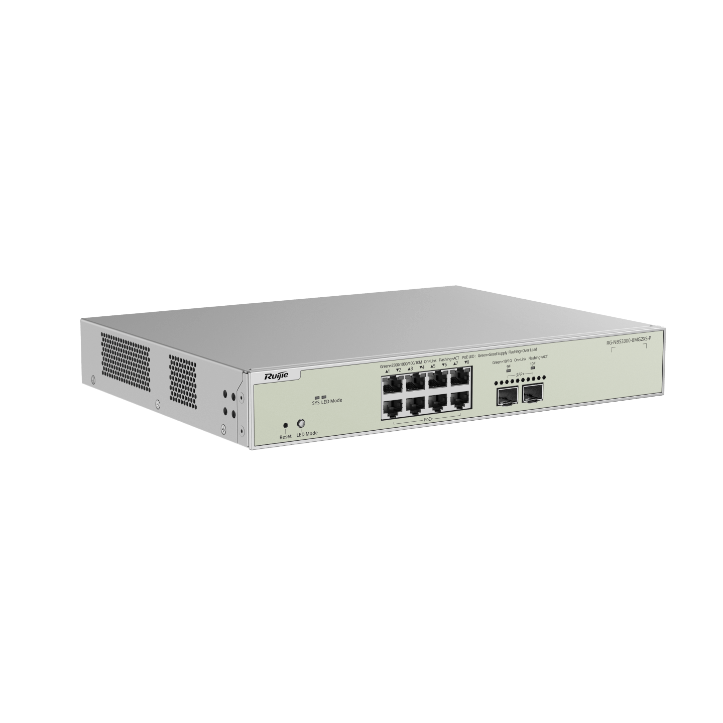 RUIJIE REYEE RG-NBS3300-8MG2XS-P Switch 8 Puertos MultiGigabit PoE 2SFP+ Cloud