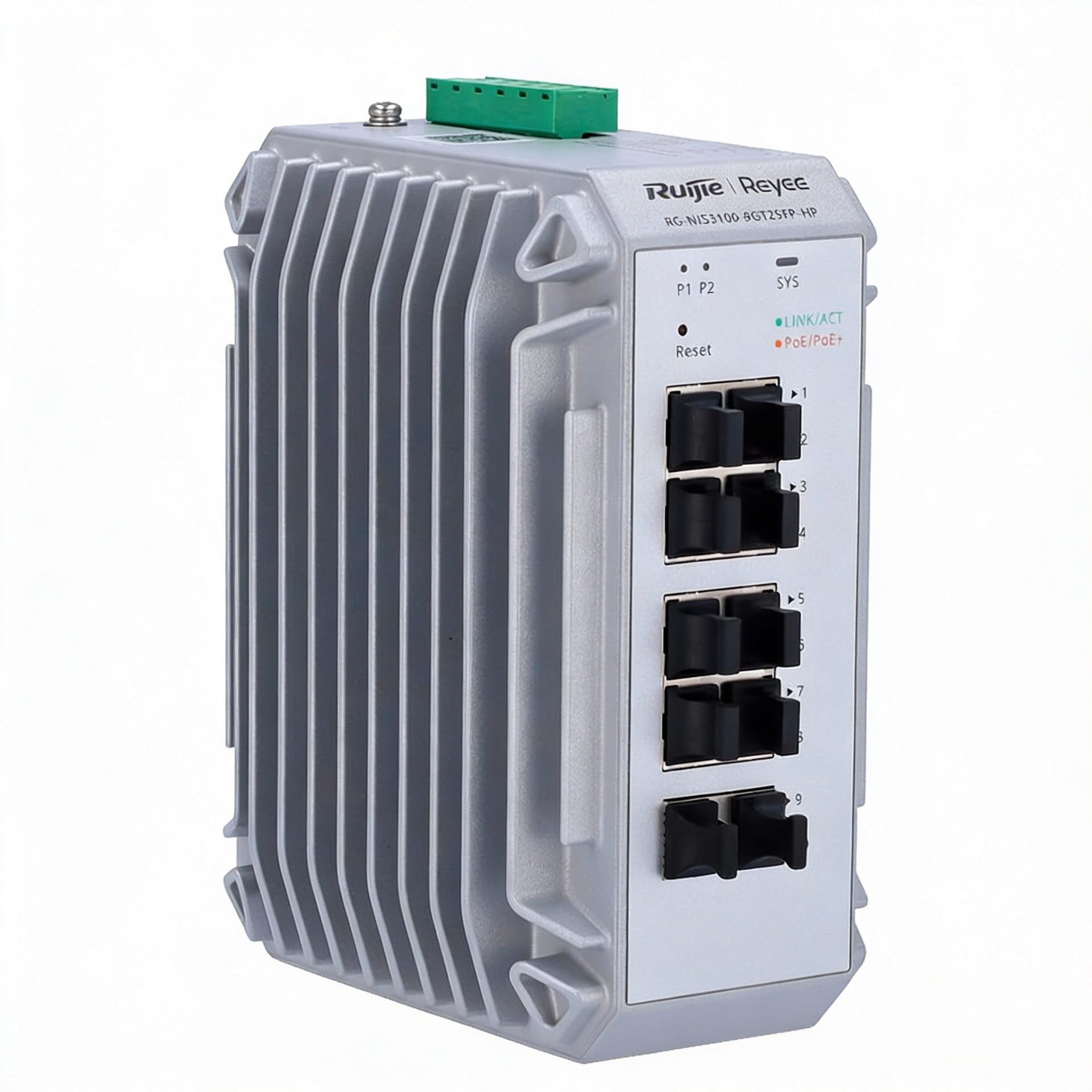 RUIJIE REYEE RG-NIS3100-8GT2SFP-HP Switch Industrial PoE 8 Puertos Gigabit + 2SFP