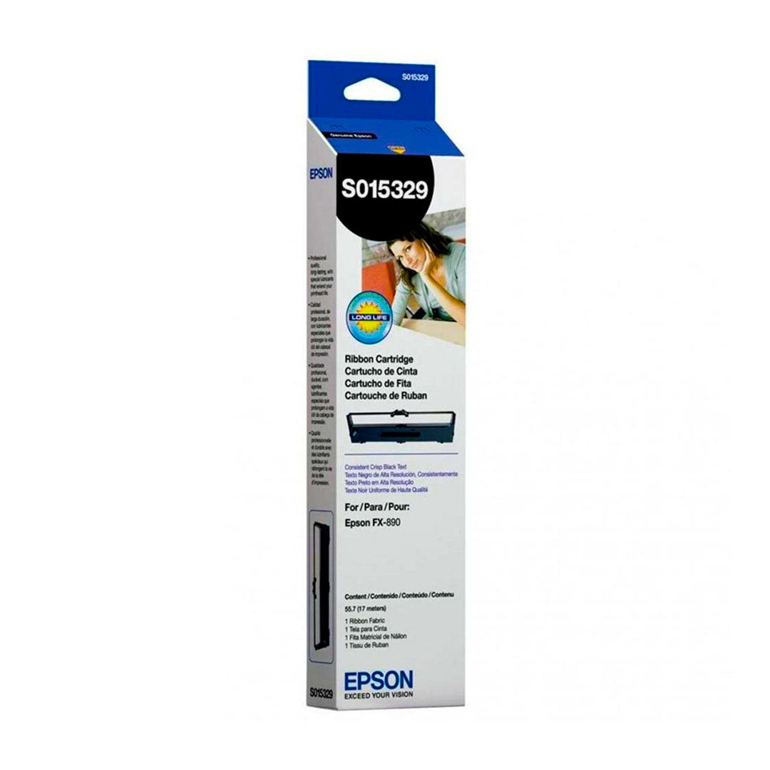 EPSON S015329 Cinta de Impresión Negra para Impresoras Matriciales