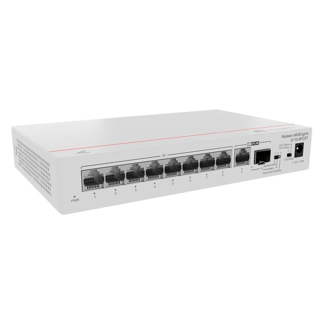 HUAWEI eKIT S110-8P2ST Switch PoE 8 Puertos Gigabit 2SFP 124W