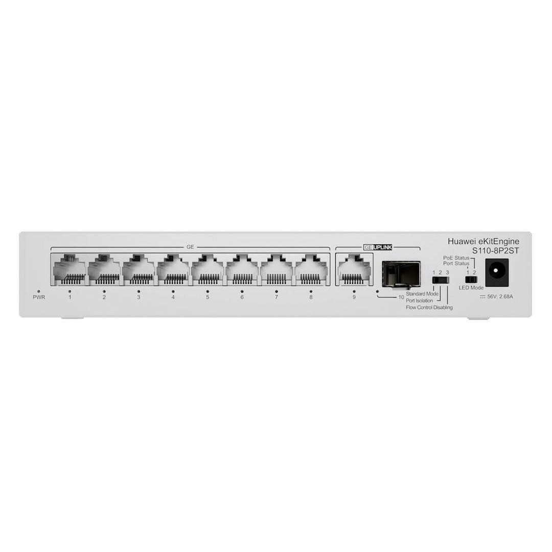 HUAWEI eKIT S110-8P2ST Switch PoE 8 Puertos Gigabit 2SFP 124W