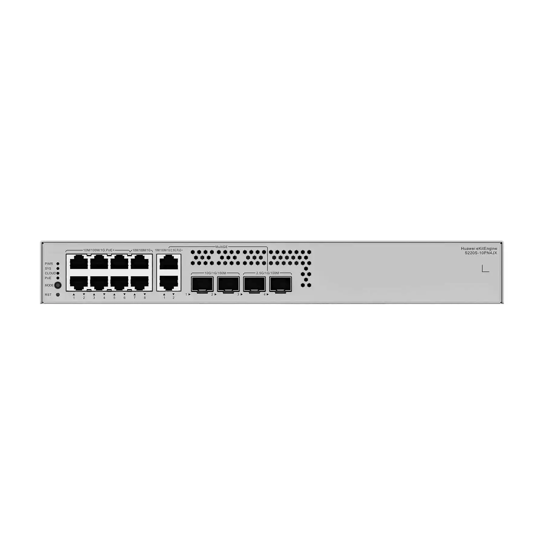 HUAWEI S220S-10PN4JX Switch Gigabit 8, Puertos PoE SFP+