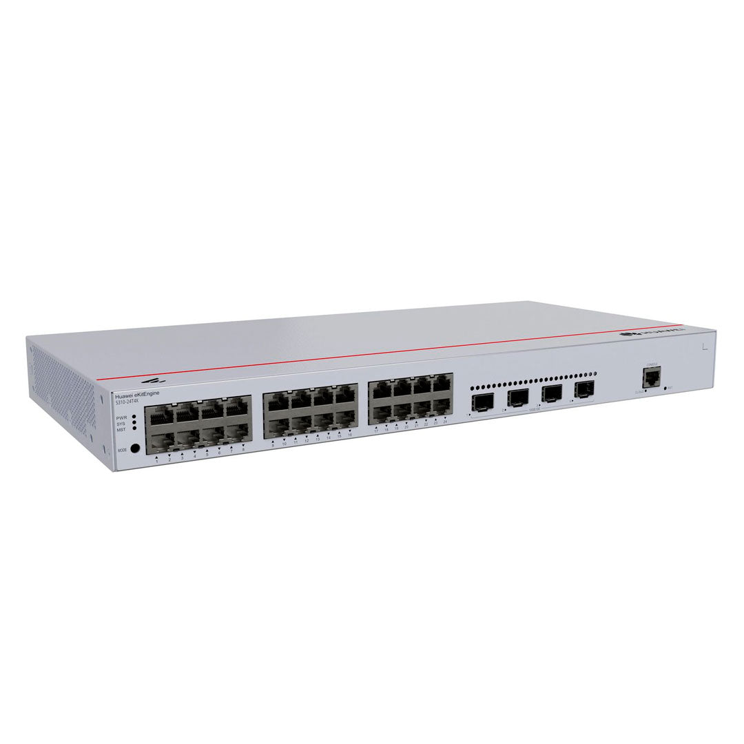 HUAWEI eKIT S310-24T4X Switch 24 Puertos Gigabit 4SFP+ 10GB Administrable L3
