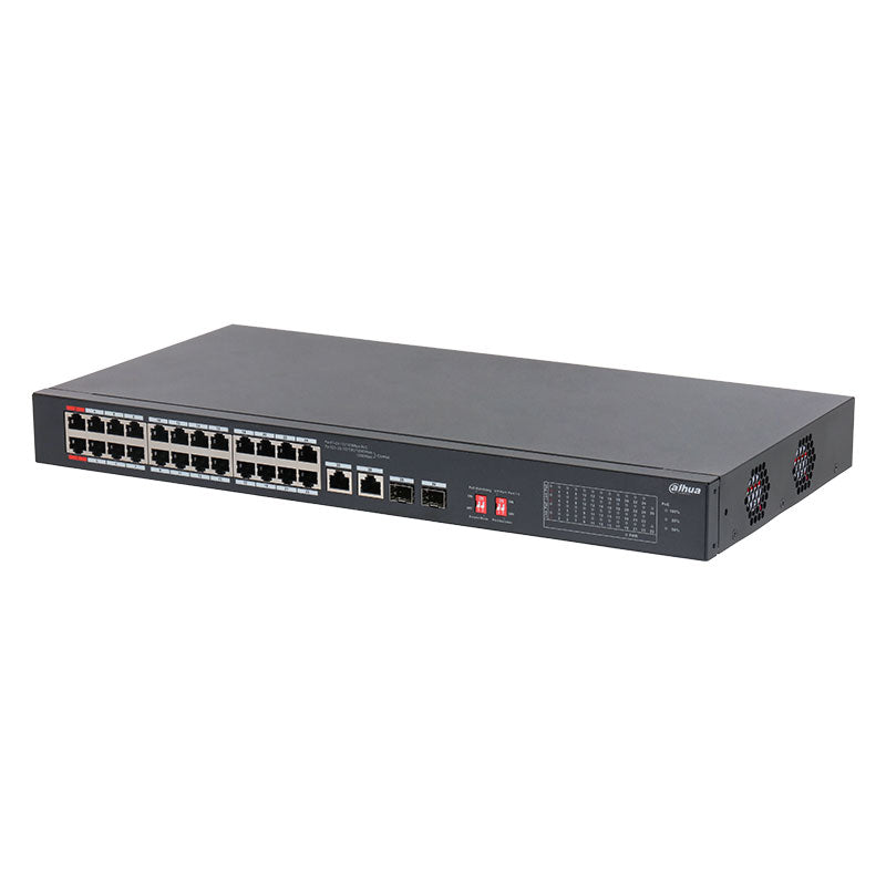 DAHUA S3226-24ET-240 Switch de escritorio no administrado de 26 puertos con PoE de 24 puertos