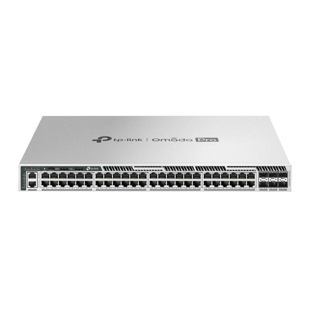 TP-LINK S6500-48GP6XF Switch Omada 48 Puertos Gigabit RJ45 + 6 Puertos 10G SFP+ Stackable L3
