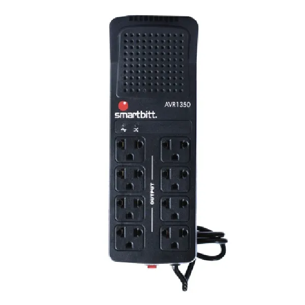 SMARTBITT SBAVR1352 Estabilizador de Voltaje 8 Tomas 1350VA/675W 220VAC
