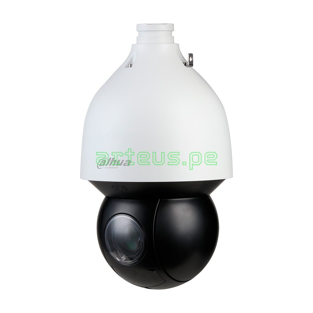 Cámara de seguridad PTZ domo Dahua para videovigilancia y monitoreo electrónico.