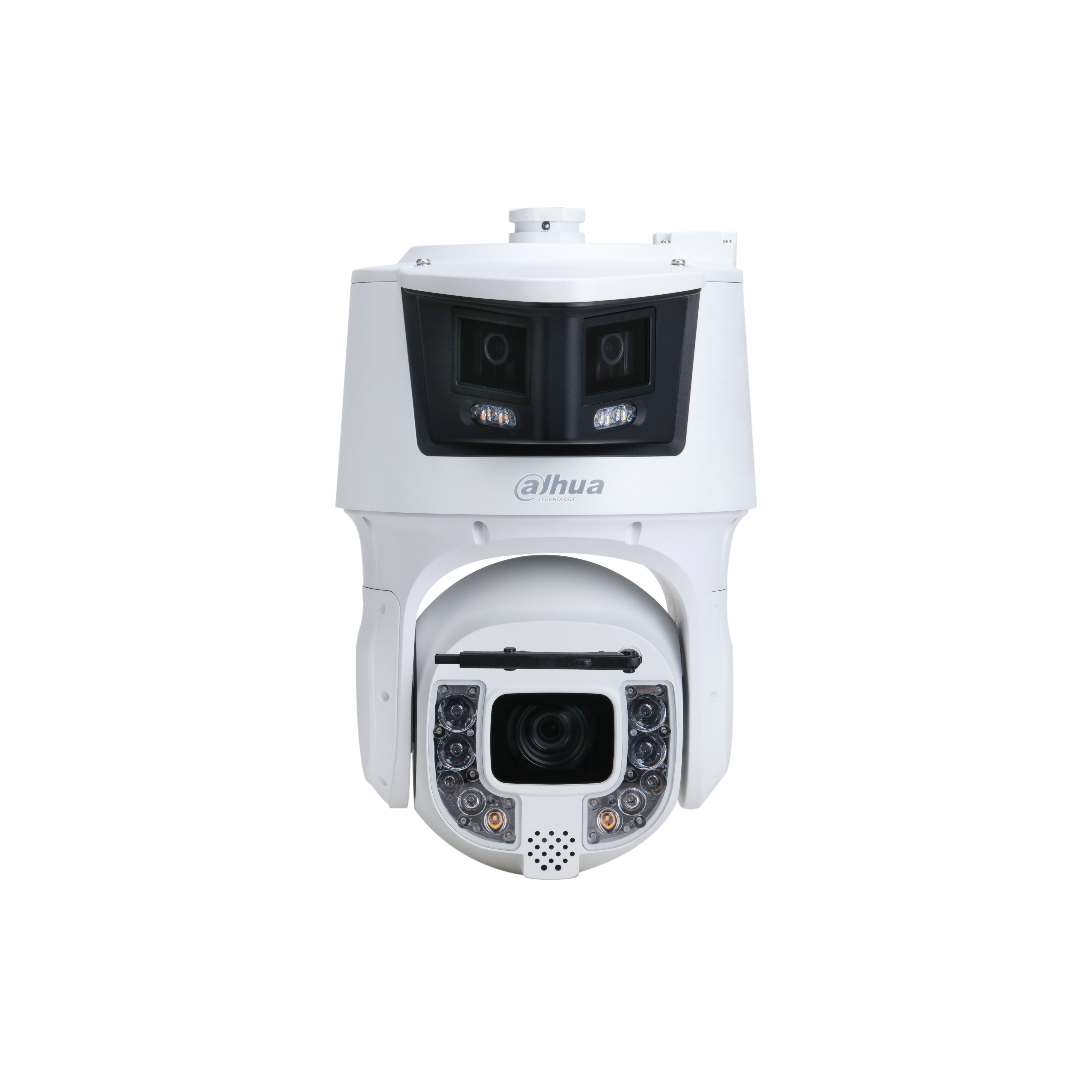 DAHUA DH-SDT8C842-8P-FA-APV-0280 CÁMARA DE SEGURIDAD IP PTZ DUAL LENTE 8MP + 2×4MP PANORÁMICA ZOOM ÓPTICO 42X IR300M