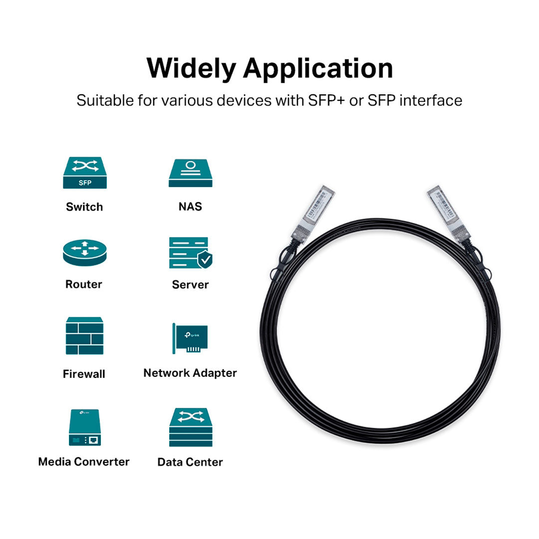 TP-LINK SM5220-3M Cable Conexión Directa Omada SFP 10G 3mts