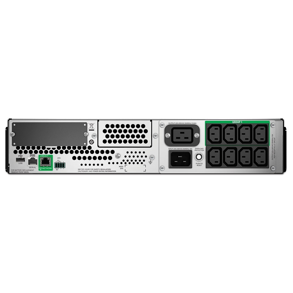 APC SMT3000RMI2UC UPS 3000va 2700w RS232 USB 2U montable en bastidor