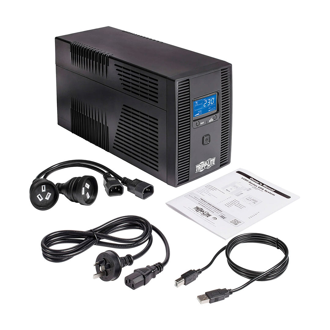 TRIPP-LITE SMX1500LCDT TL UPS Interactivo 1500VA 900W 220V 8 tomas C13 Pantalla LCD protección RJ-1