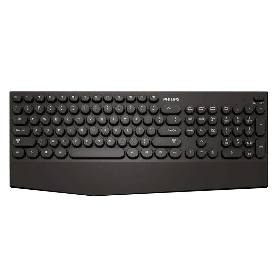 PHILIPS K303 Teclado Inalámbrico Bluetooth 4.0 105 Teclas POP Negro SPK6303