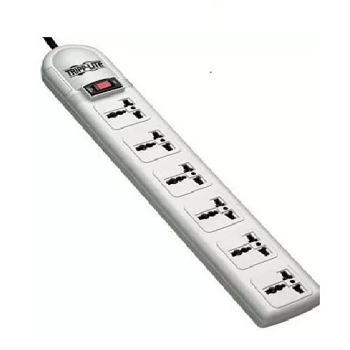 TRIPP LITE SUPER6OMNID Protector contra sobretensiones 6 tomacorrientes universales de 230V
