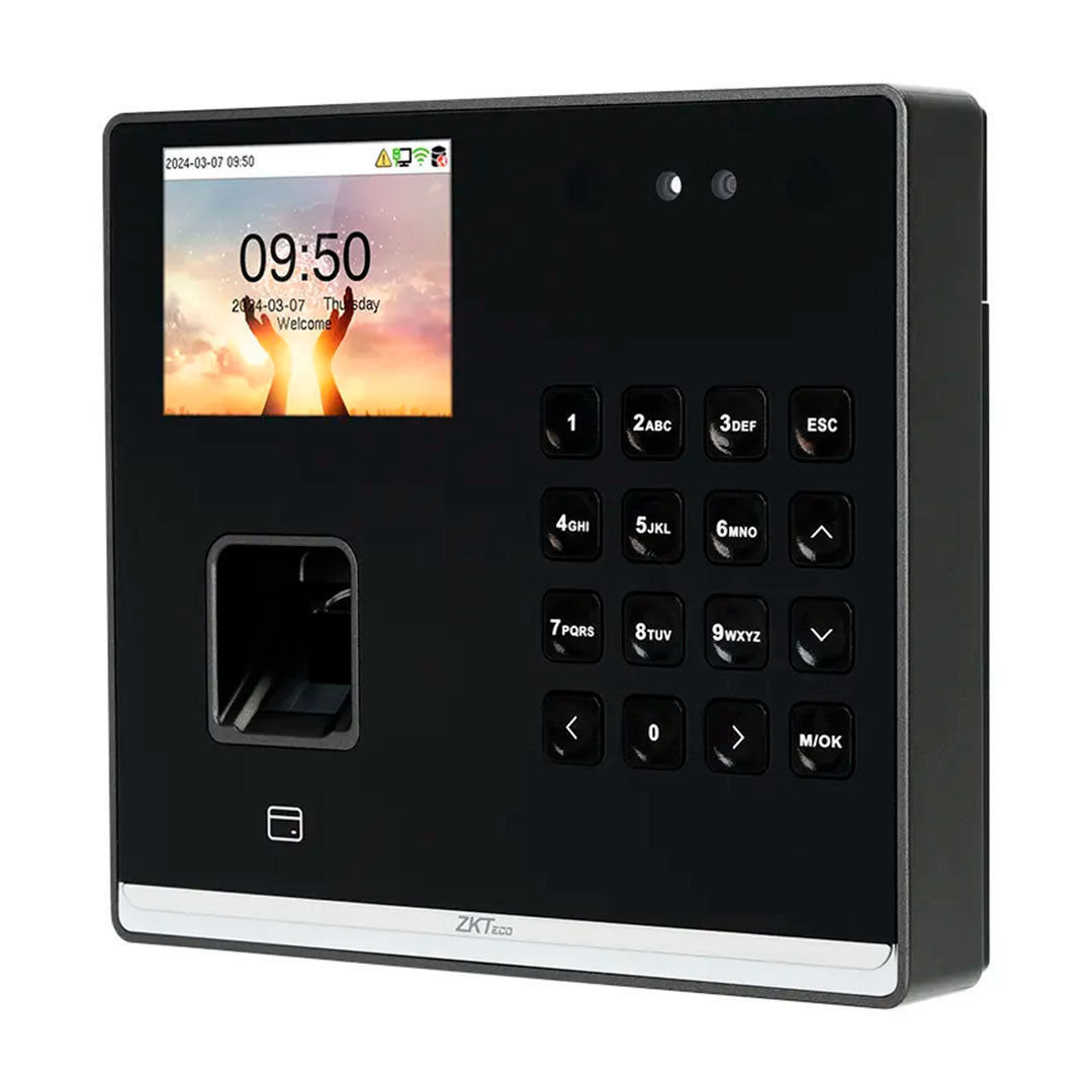 ZKTECO SENSEFACE M2F-LR Control Biometrico de Acceso y Asistencia Huella Rostro Tarjeta y Contraseña, Batería