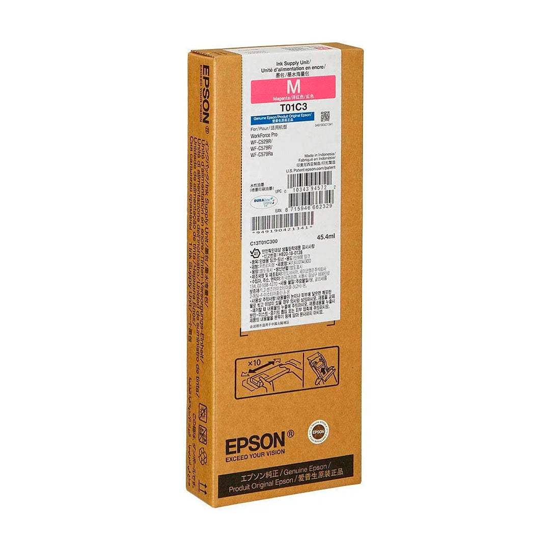 EPSON T01C300 Tinta Magenta WorkForce Pro WF-C529R / C579R, 5000 páginas