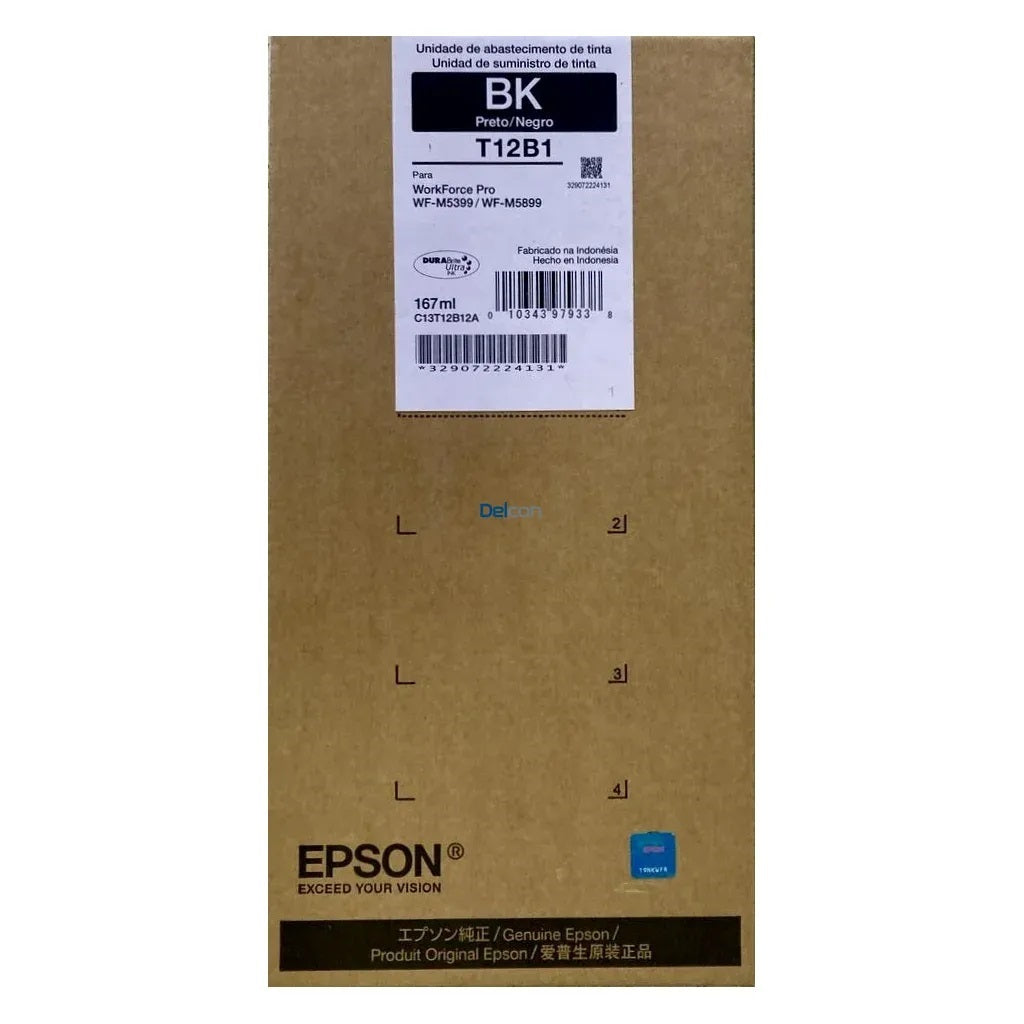 EPSON T12B120-AL Tinta WorkForce Pro WF-M5399,WF-M5899 Black 10.000 pág