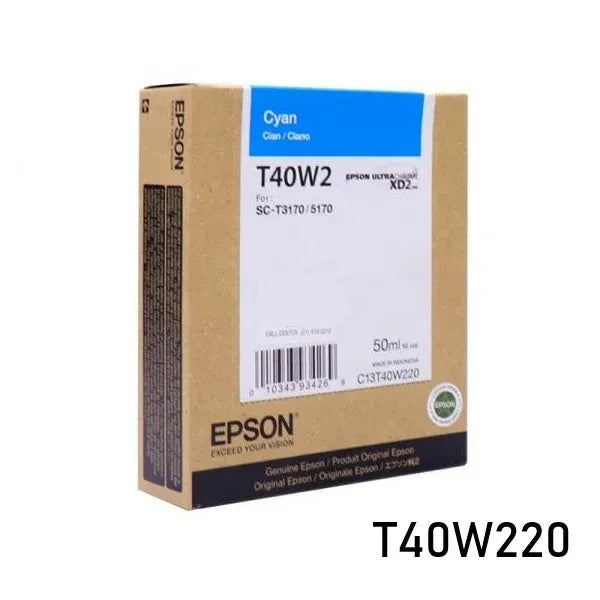 EPSON T40W220 Cartucho de Tinta Cian UltraChrome XD2 50ml
