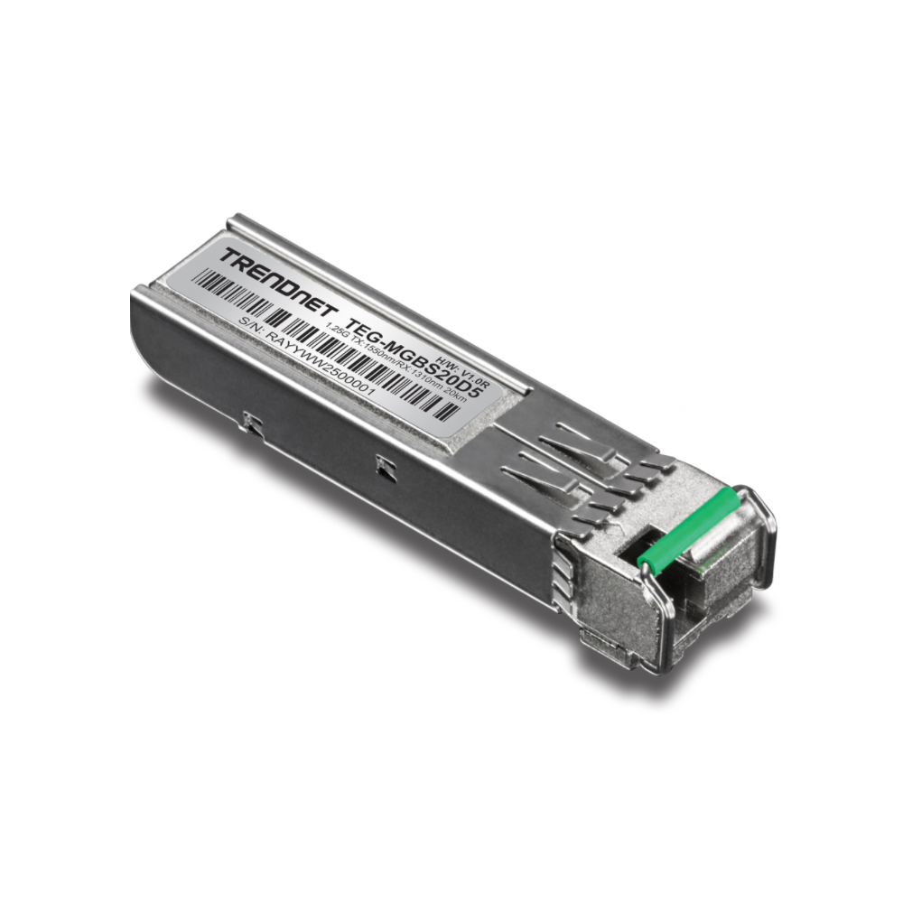TRENDNET TEG-MGBS20D5 - Modulo LC monomodo de longitud de onda dual Mini-GBIC 1550 20 KM