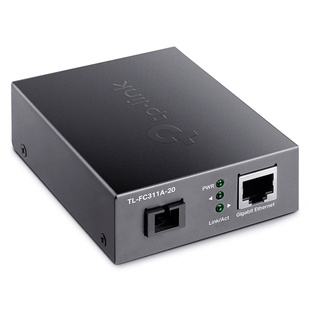 TP-LINK FC311A-20 Media Converter Monomodo Omada Gigabit SC 20Km