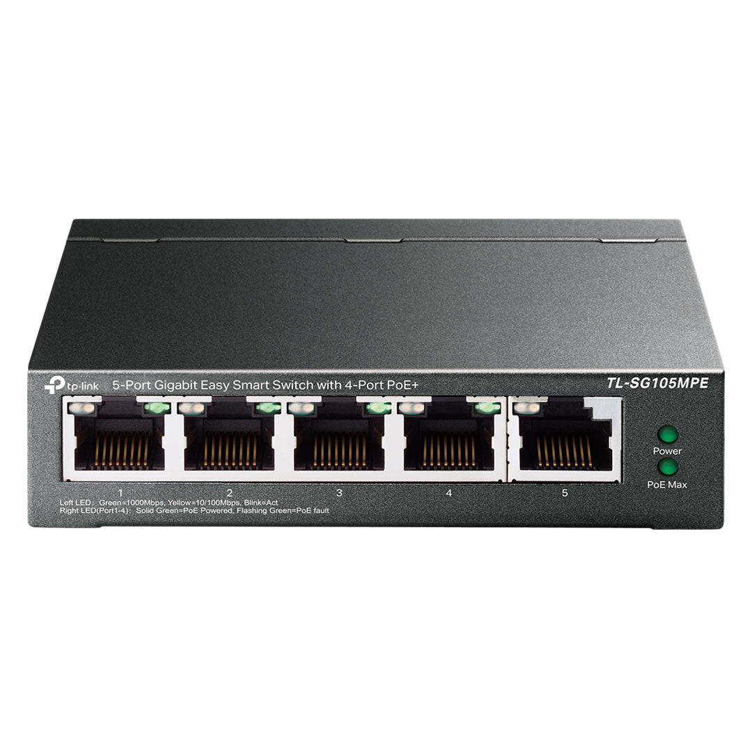 TP-LINK TL-SG105MPE Switch Smart Easy 5 Puertos Gigabit 4P PoE