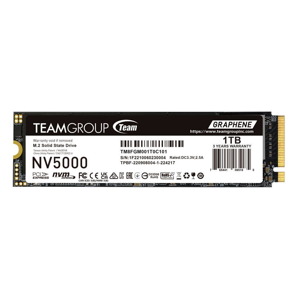 TEAMGROUP NV5000 M.2 PCIe 4.0 SSD 1TB