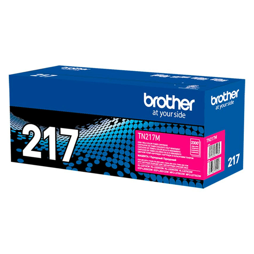 BROTHER TN217M Tóner Brother Magenta para L3270/L3551/L3750. Rendimiento 2300 páginas