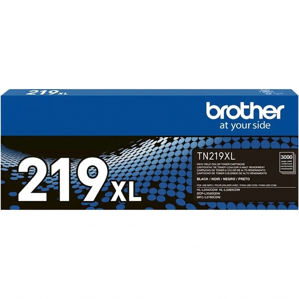 BROTHER TN219XLBK Toner Color Negro con Rendimiento de 3000 Paginas