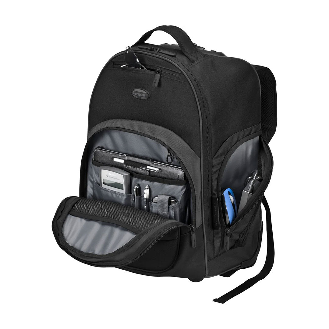 TARGUS TSB750US Mochila para laptop compacta con ruedas de 16"