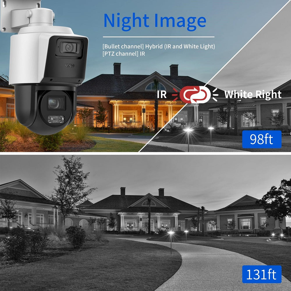 HIKVISION DS-2SE3C404MWG-E/12 Cámara de Seguridad IP PTZ 4+4MP Doble Lente