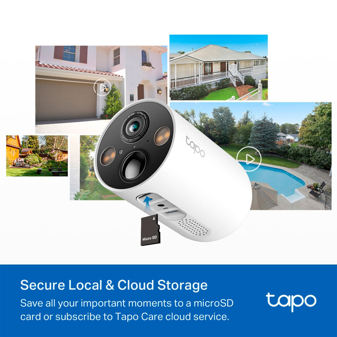 TP-LINK Tapo C425 KIT Cámara de Seguridad WiFi 4MP con Panel Solar y Batería