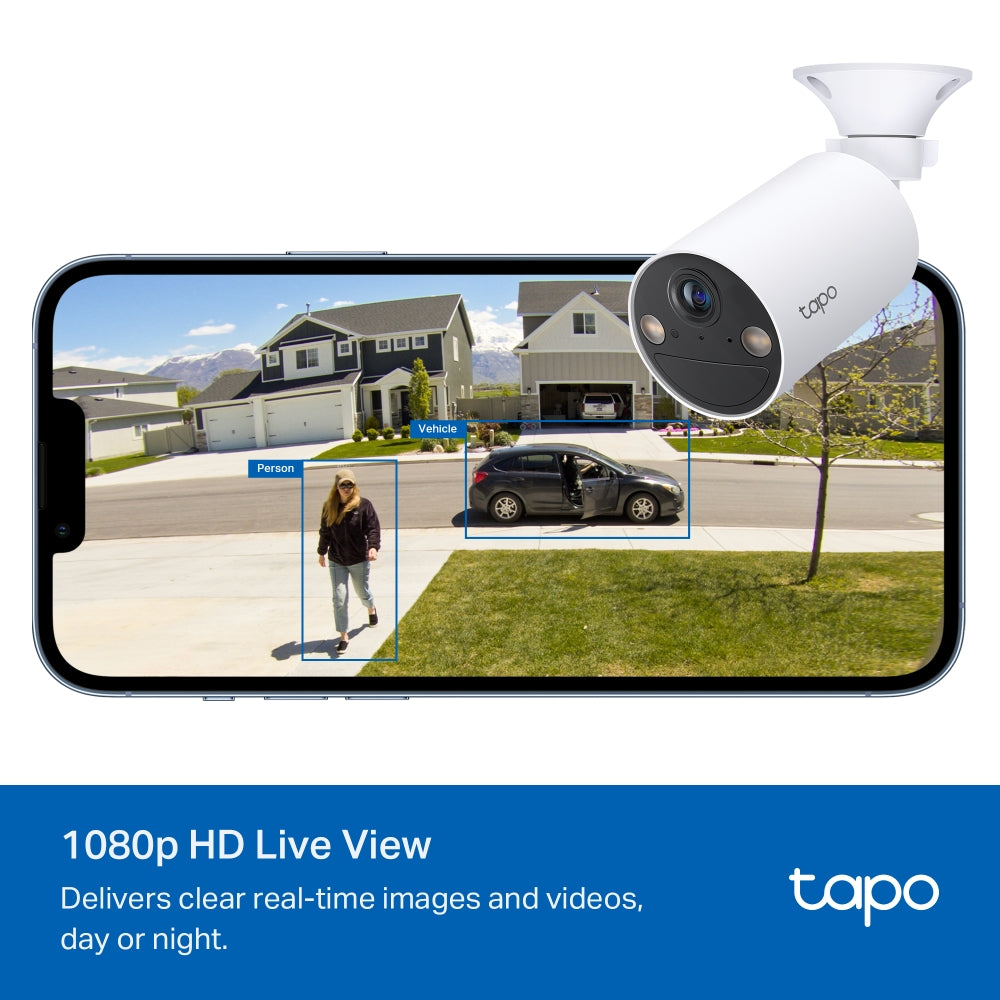 TP-LINK Tapo C402 Cámara de seguridad inteligente inalámbrica para interiores y exterio