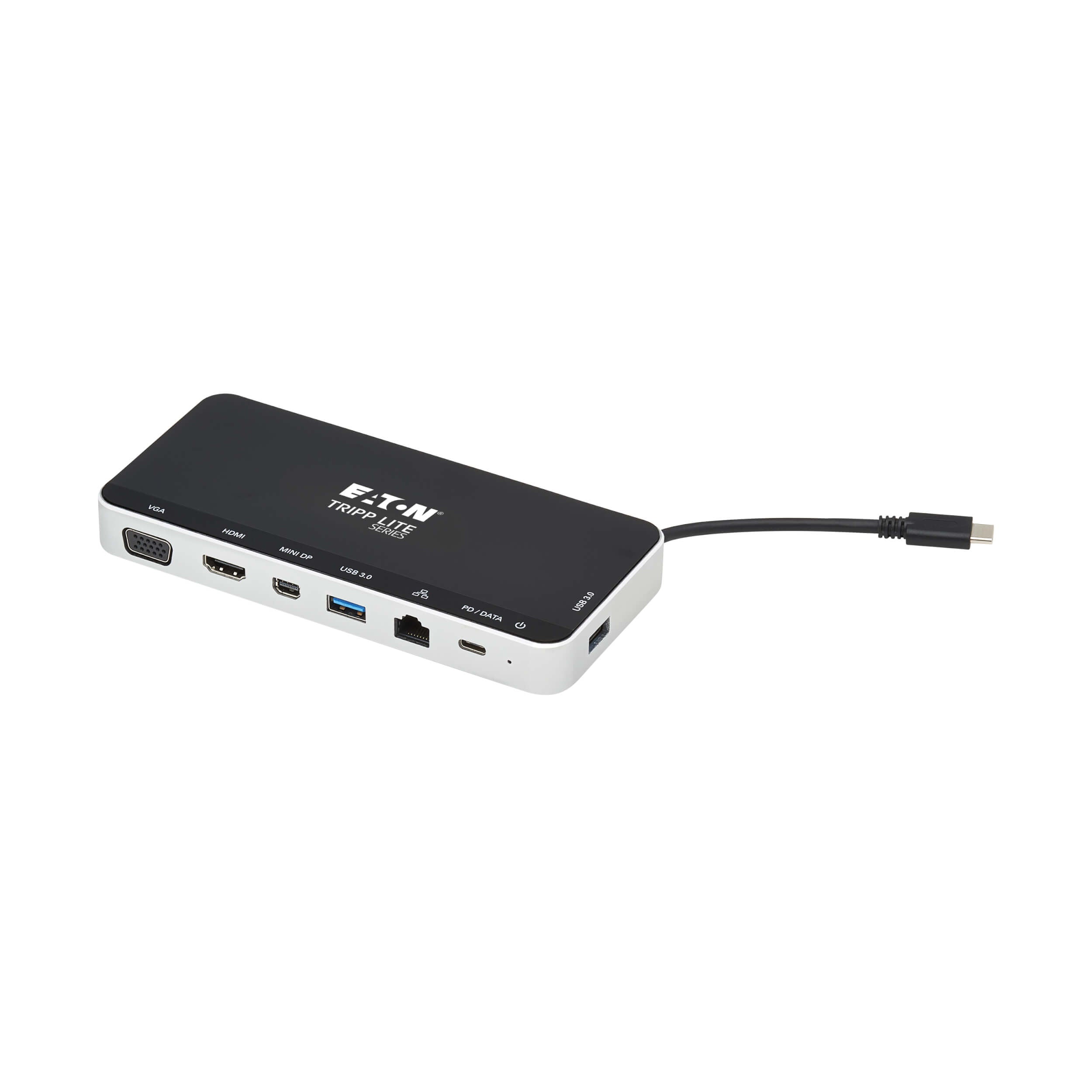 TRIPP LITE U442-DOCK16-B DOCK USB PANTALLA TRIPLE 4K Estación de acoplamiento USB-C HDMI DP mDP VGA RJ-45 USB-A USB-C USB-C PD Data