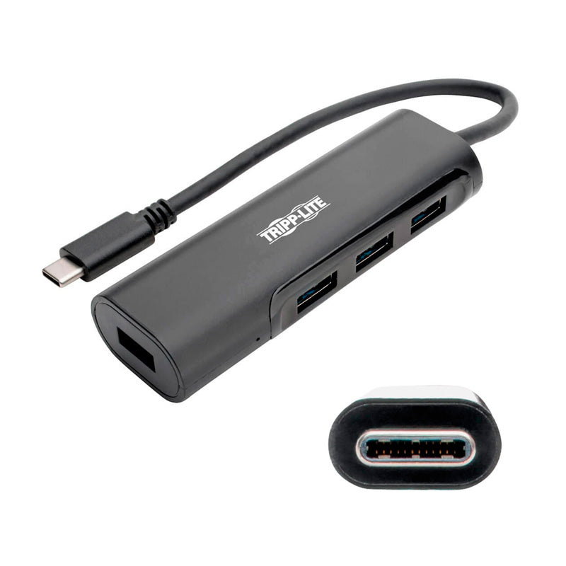 TRIPP LITE U460-004-4AB Adaptador USB-C Hub 5Gbps 4 Puertos USB A 60W PD HUDE