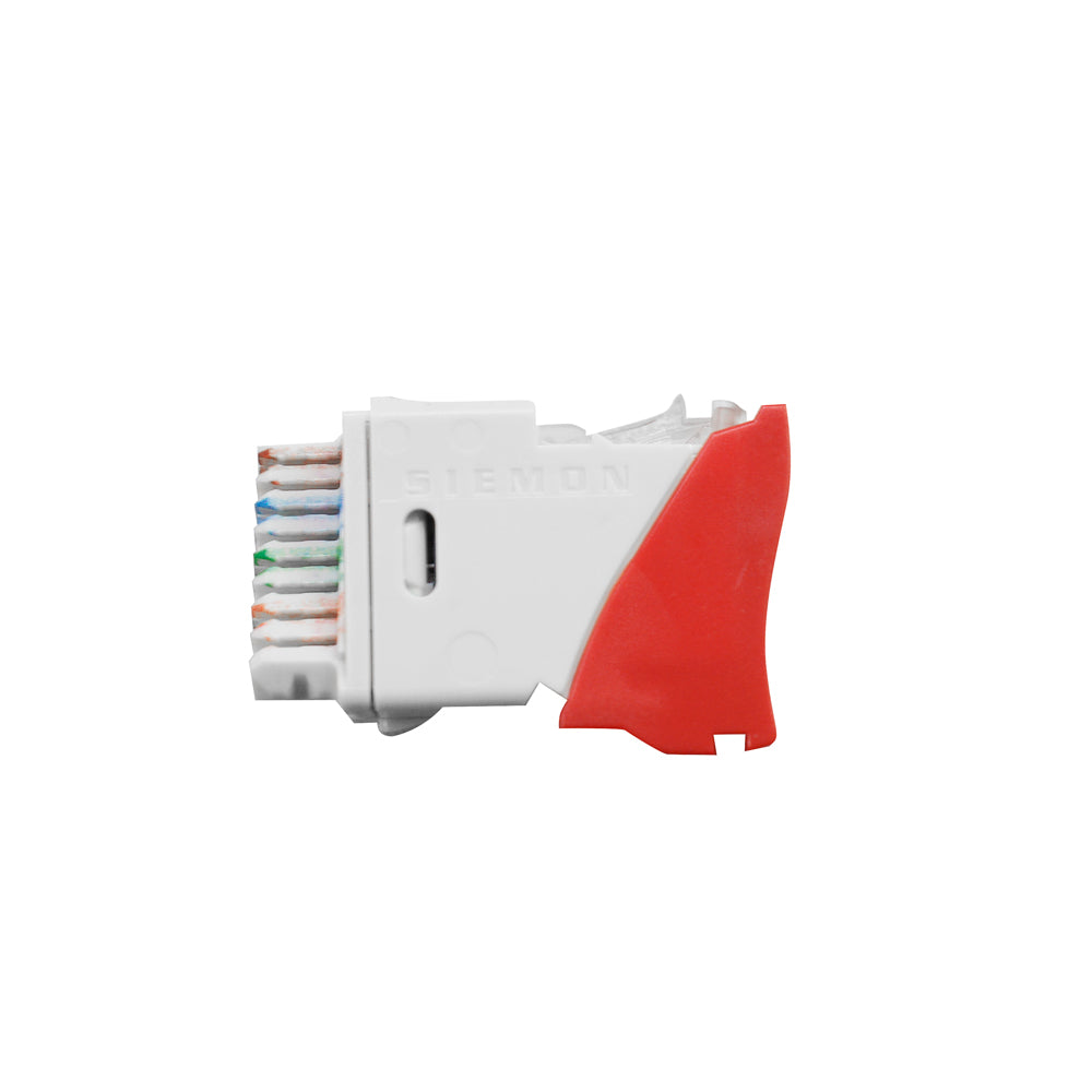 SIEMON U6-H03NB Jack RJ45 Cat6 UltraMAX Plano Angular Rojo