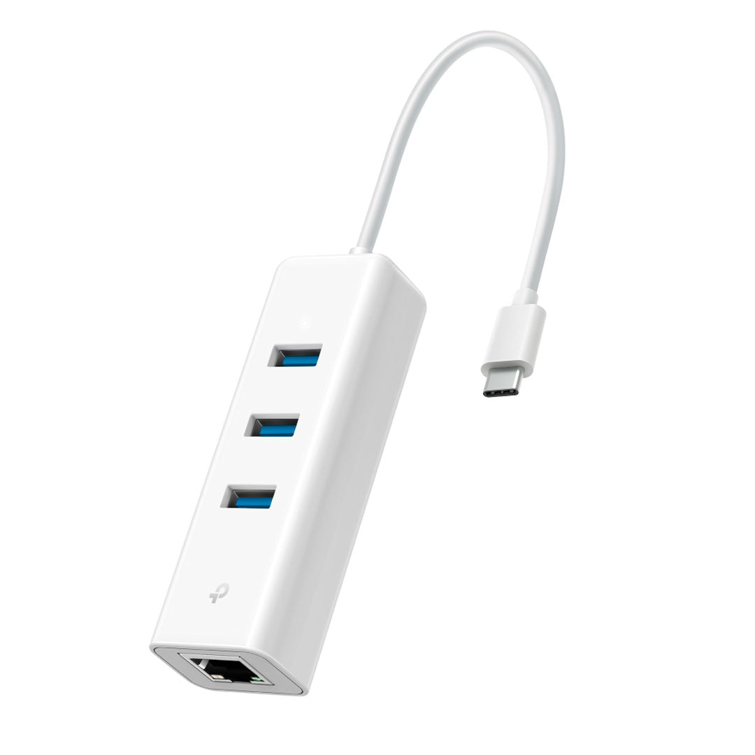 TP-LINK UE330C Adaptador USB con Hub 3 Puertos Gigabit Ethernet