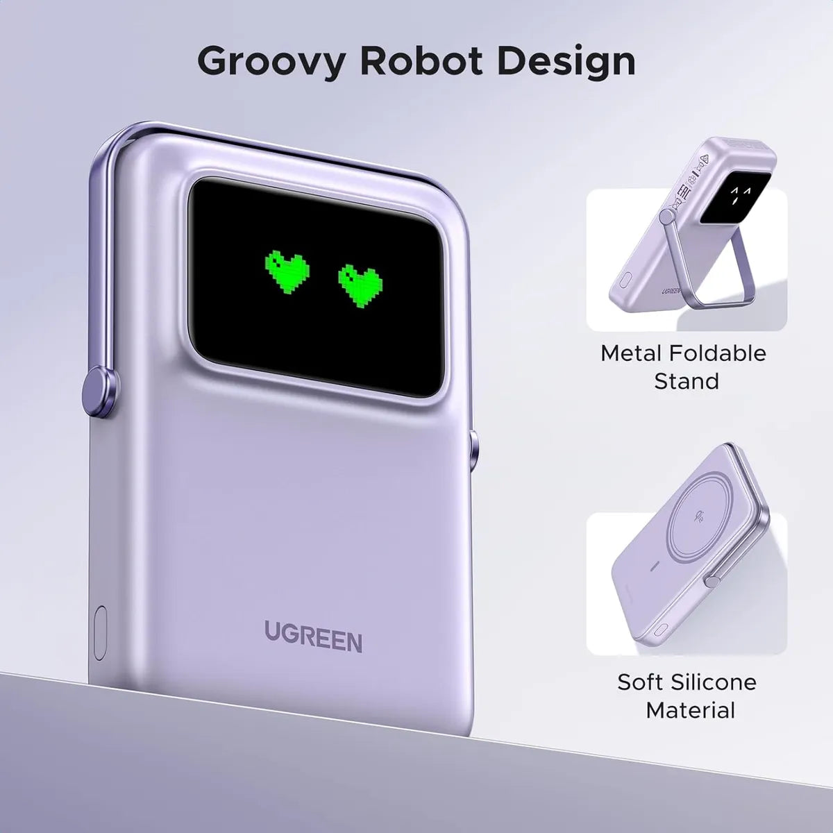 UGREEN PB572 45328 Power Bank Inalámbrico Magnético 10000mAh