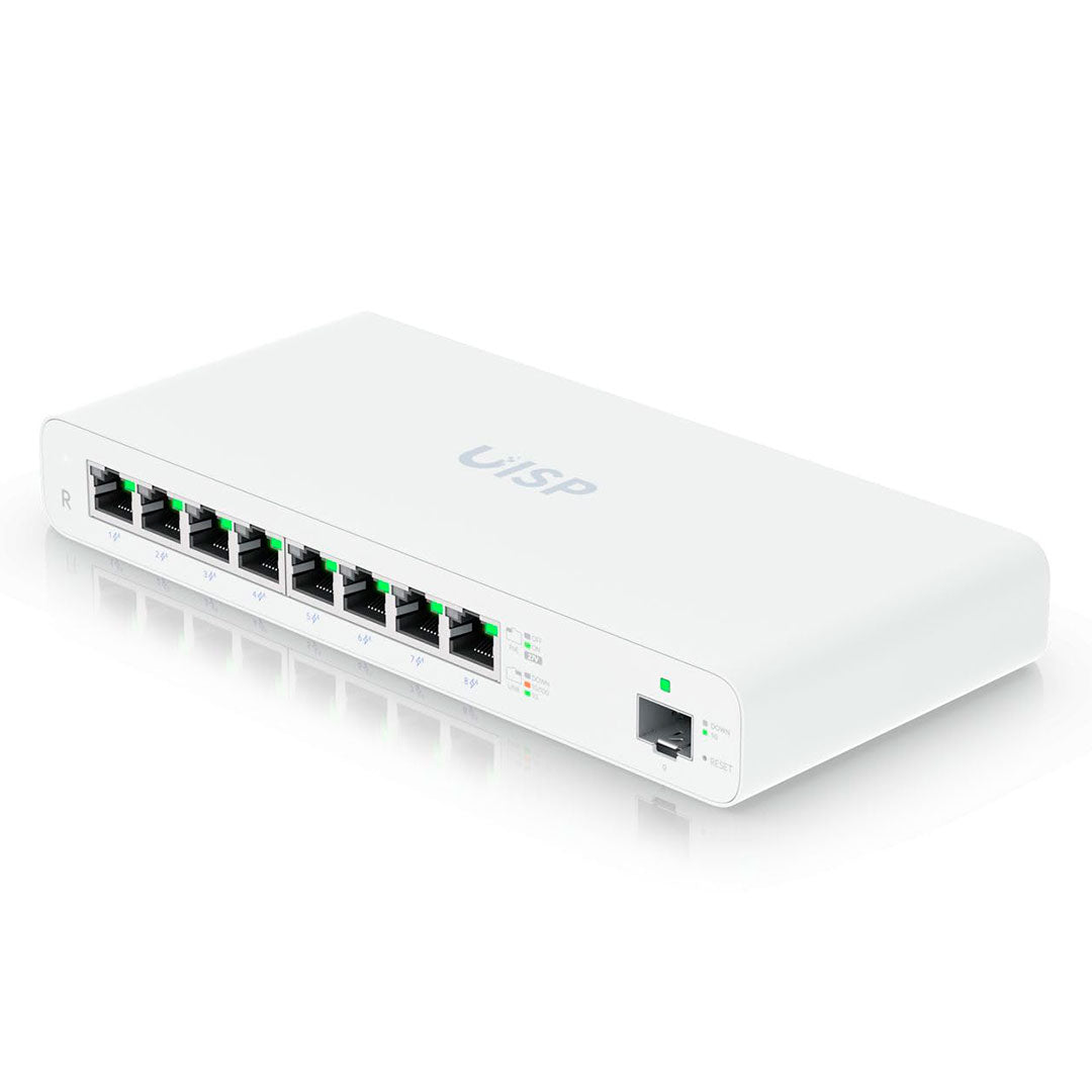 UBIQUITI UISP-R Router UISP MicroPoP 8 Puertos PoE 1SFP 110W