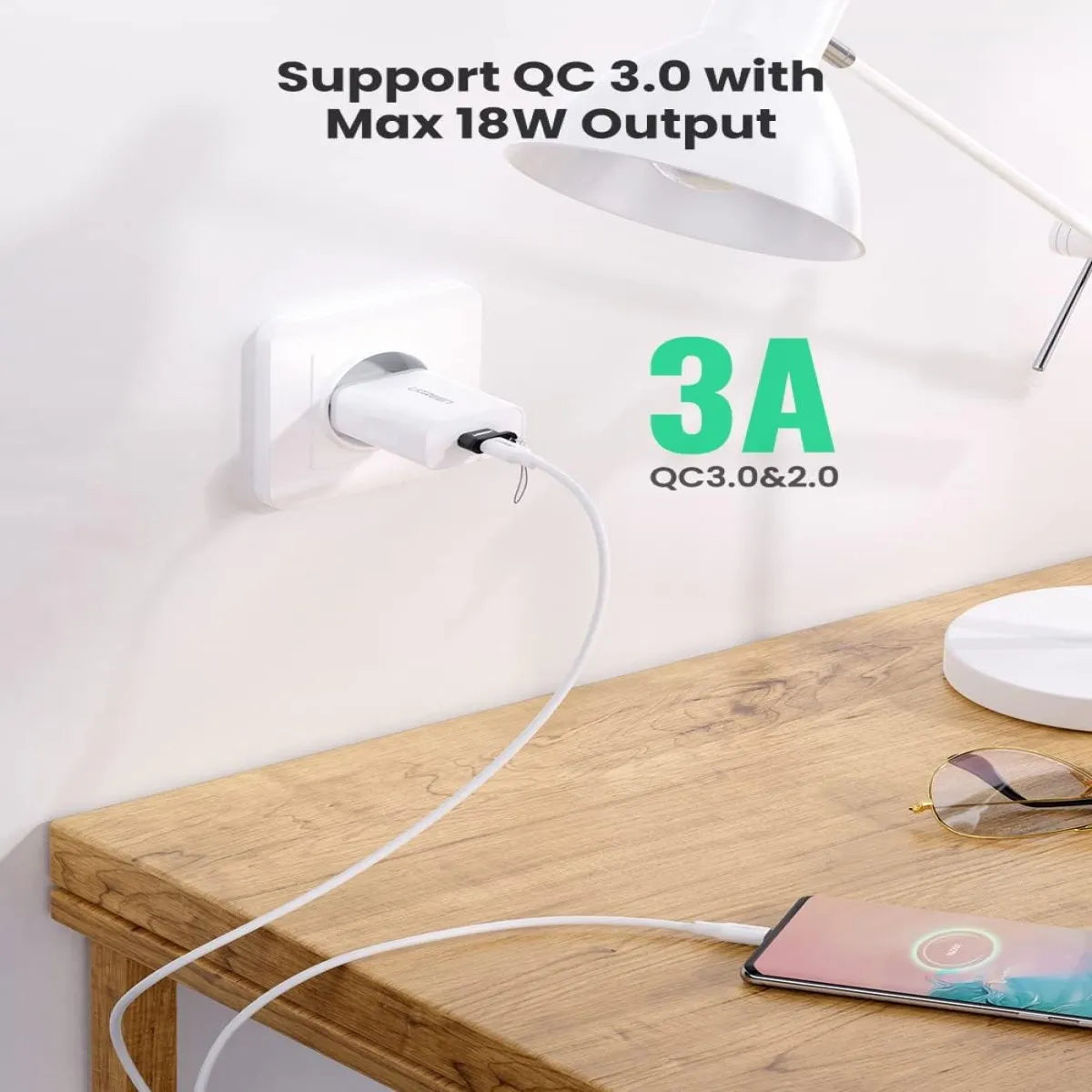 UGREEN US280 50568 Adaptador USB-C a USB-A Ultra Pequeño con Lanyard