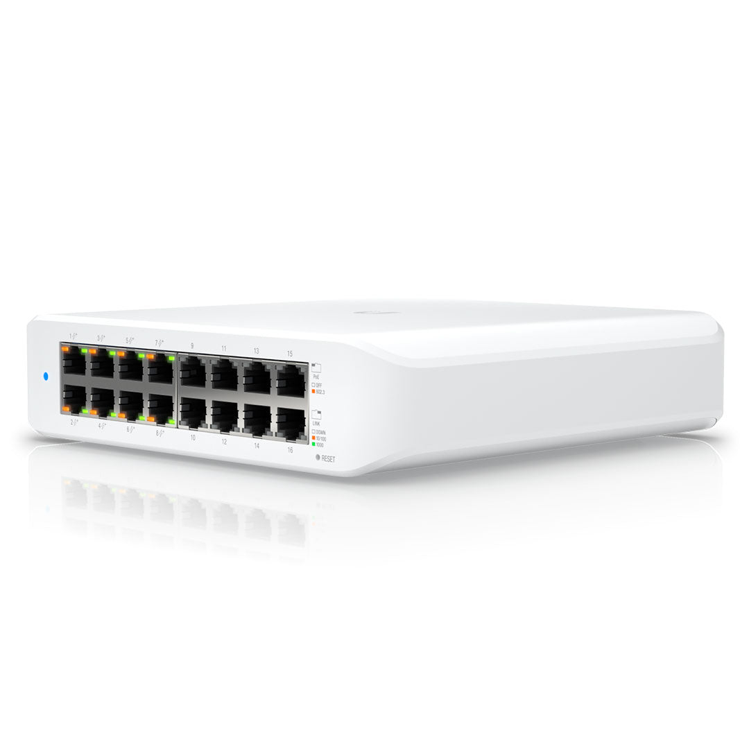 UBIQUITI USW-LITE-16-POE Switch UNIFI 16 Puertos 8 PoE 45W L2