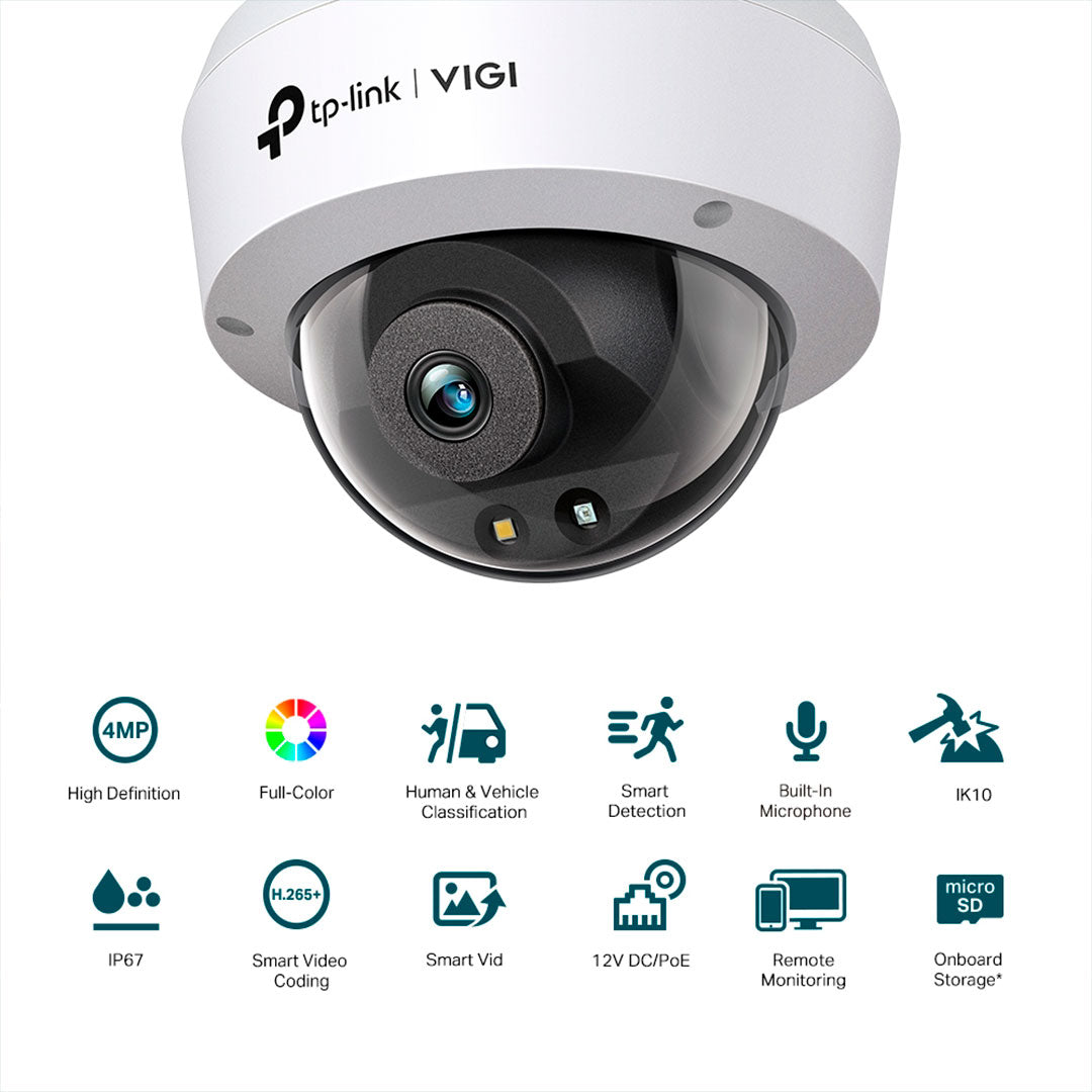 TP-LINK VIGI C240 4mm Cámara de Seguridad IP PoE 4MP 2K+