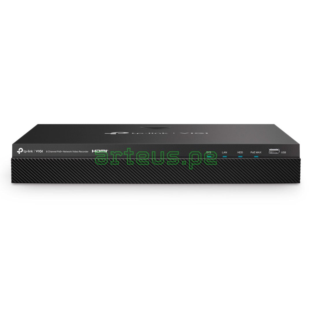 TP-LINK VIGI NVR2008H-8MP Grabador de Vídeo NVR 8 Canales PoE+ HDMI 4K