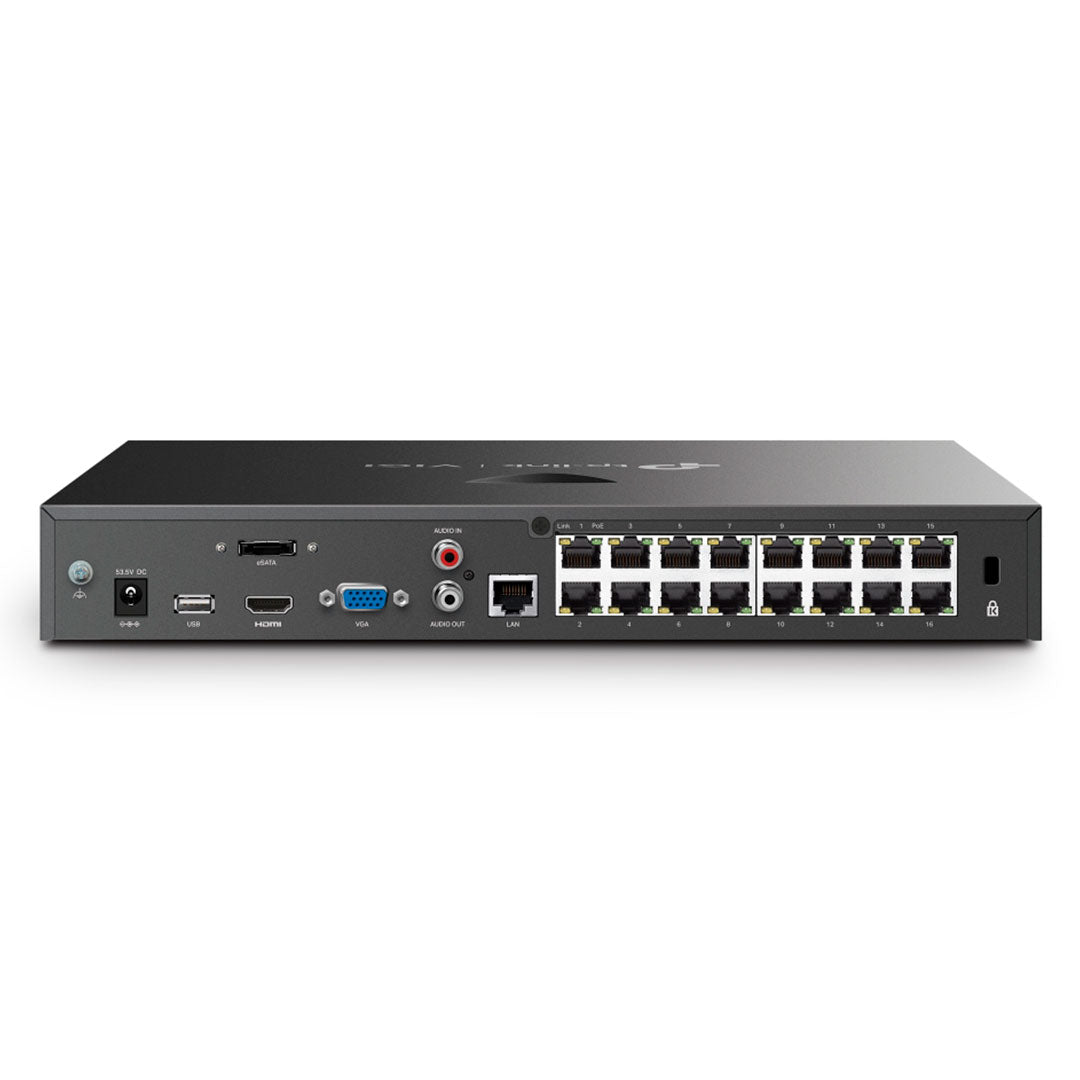 TP-LINK VIGI NVR2016H-16MP Grabador de Vídeo NVR 16 Canales PoE+ 4K 2HDD