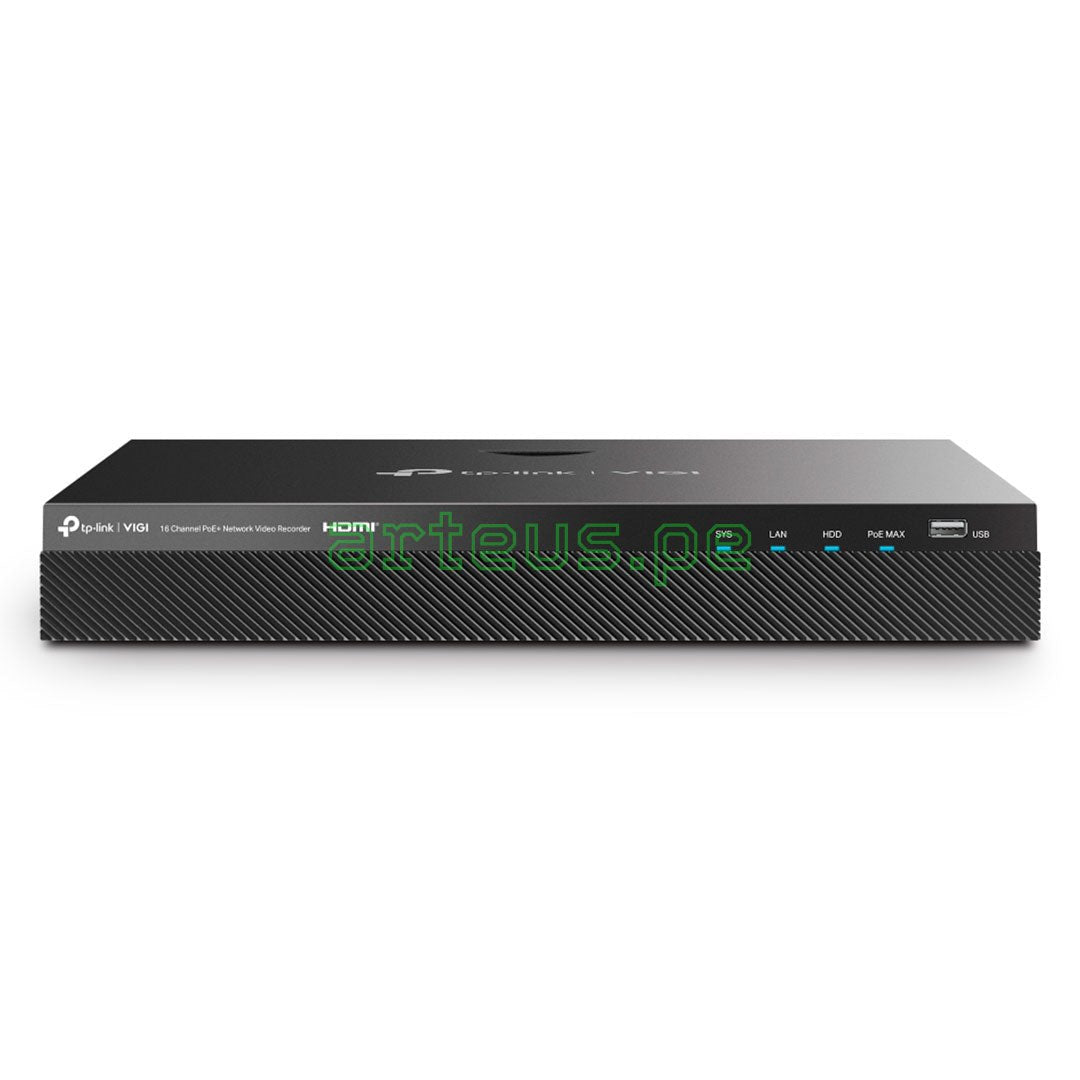 TP-LINK VIGI NVR2016H-16P Grabador de Vídeo NVR 16 Canales PoE+ 4K 2HDD