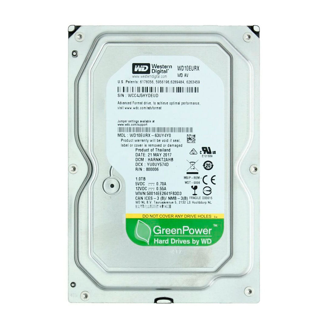WESTERN DIGITAL WD10EURX Disco Duro Data Interno 1TB 64MB 1000 GB
