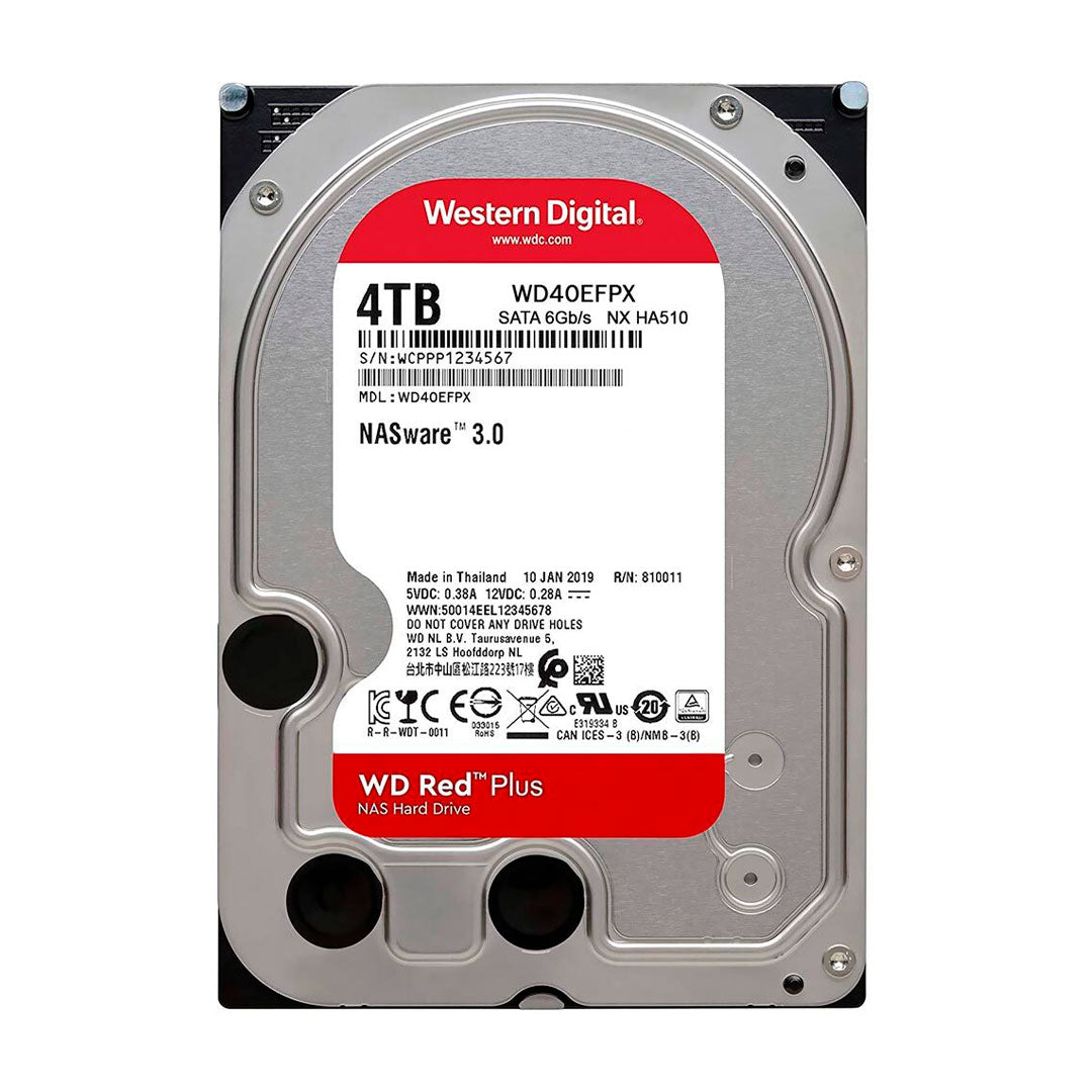 WESTERN DIGITAL Disco duro Red Plus 4 TB SATA 5400rpm 3.5" Cache 256MB