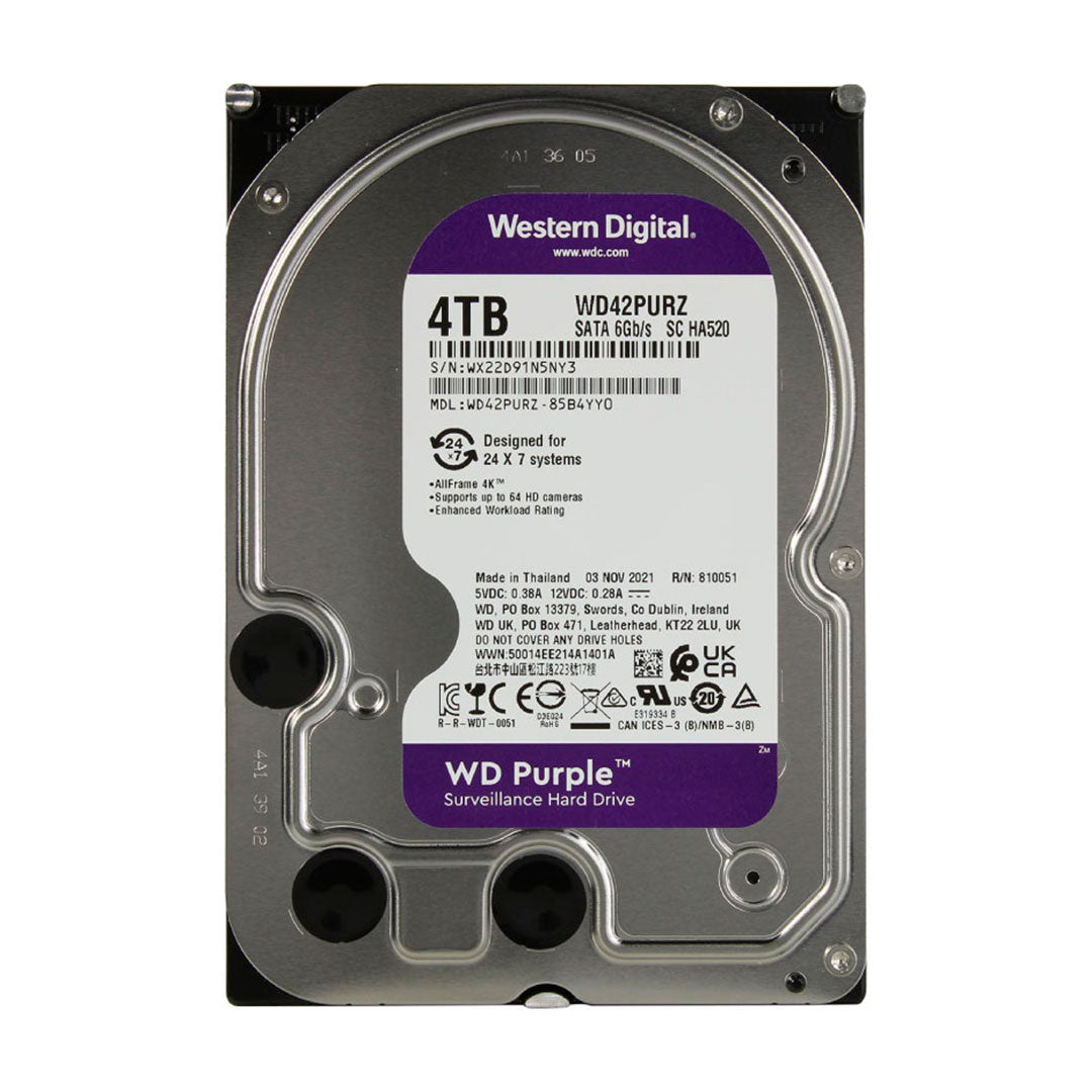 WESTERN DIGITAL WD42PURZ DISCO DURO 4TB PURPLE 3.5"
