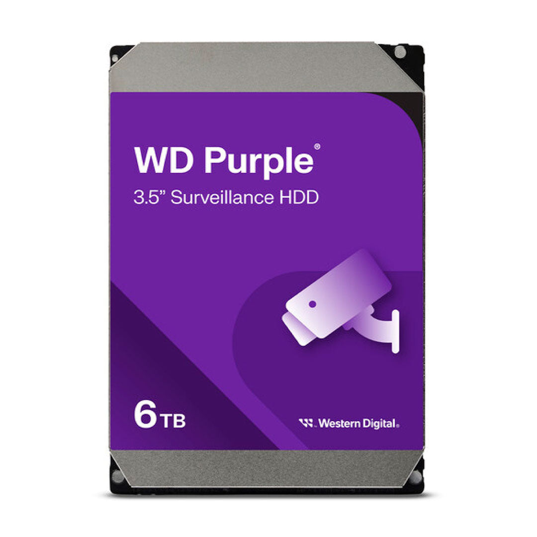 WESTERN DIGITAL WD6PURZ DISCO DURO 6TB, WD PURPLE 3.5"