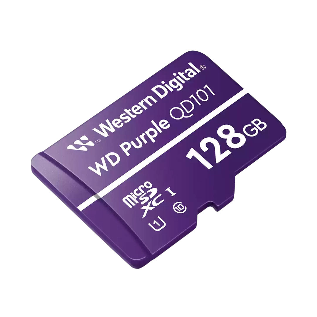 WD WDD128G1P0C Purple SC QD101 Tarjeta 128GB microSDXC U1 Clase 10 para Videovigilancia